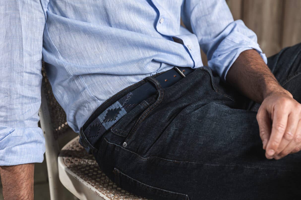 pampeano - Wholesale Belt - Unisex - pampeano belt hand-stitched leather - Ondas2