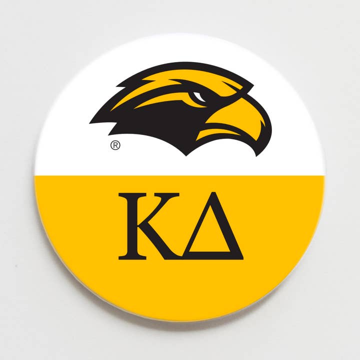 Bouton Logo Kappa Delta de l'Université Southern Mississippi pour la vente par Good Vibez Collegiate