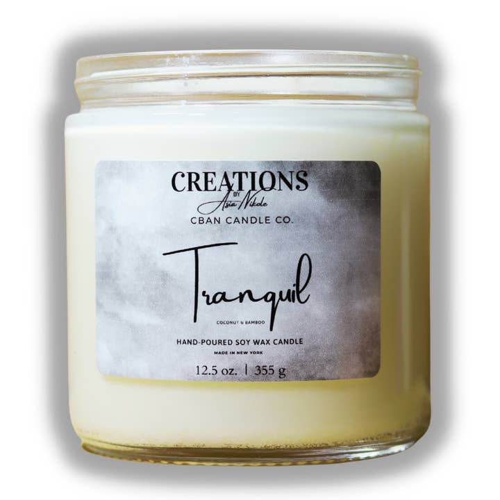 Tranquil- Soy Wax Candle for wholesale by Creations By Asia Nikole