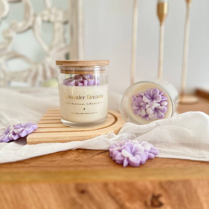 Tsuki Box - Wholesale Jar/Filled Candle - Botanical Candle | Plumeria Edition | Lavender Dreams 200g4