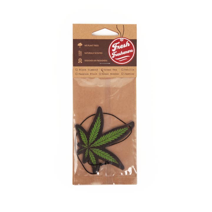Fresh Fresheners - Wholesale Car Freshener - Unisex - Weed Leaf Air Freshener Pack of 12