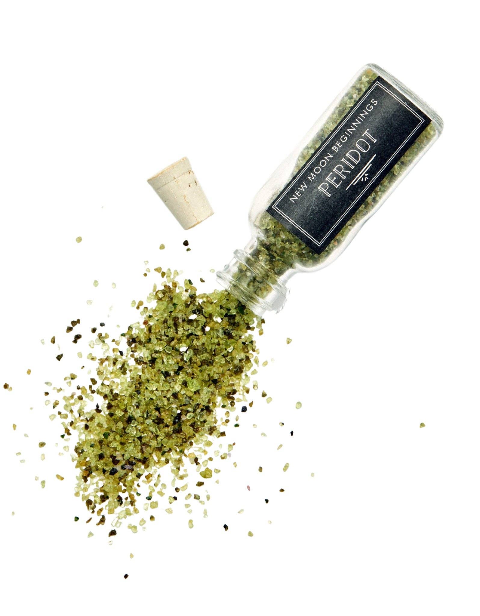 New Moon Beginnings - Wholesale Spiritual Stone/Crystal - Natural Gemstone Chips in a Bottle -70 stone types available5