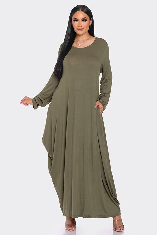 Aurora Floral Long Sleeve Maxi Dress – Inherit Co.