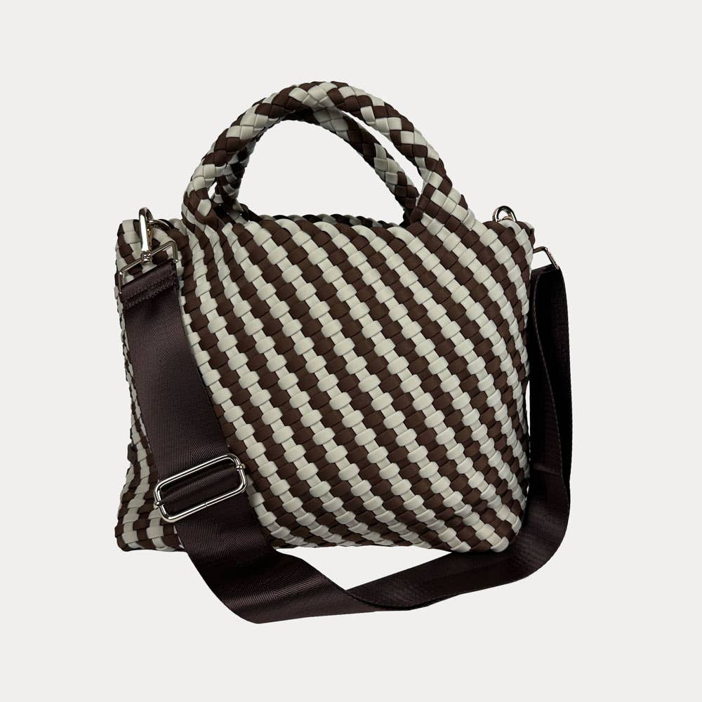 AHDORNED – wholesale Tote bag – Women's – Lily Woven Neoprene Tote with Pouch6