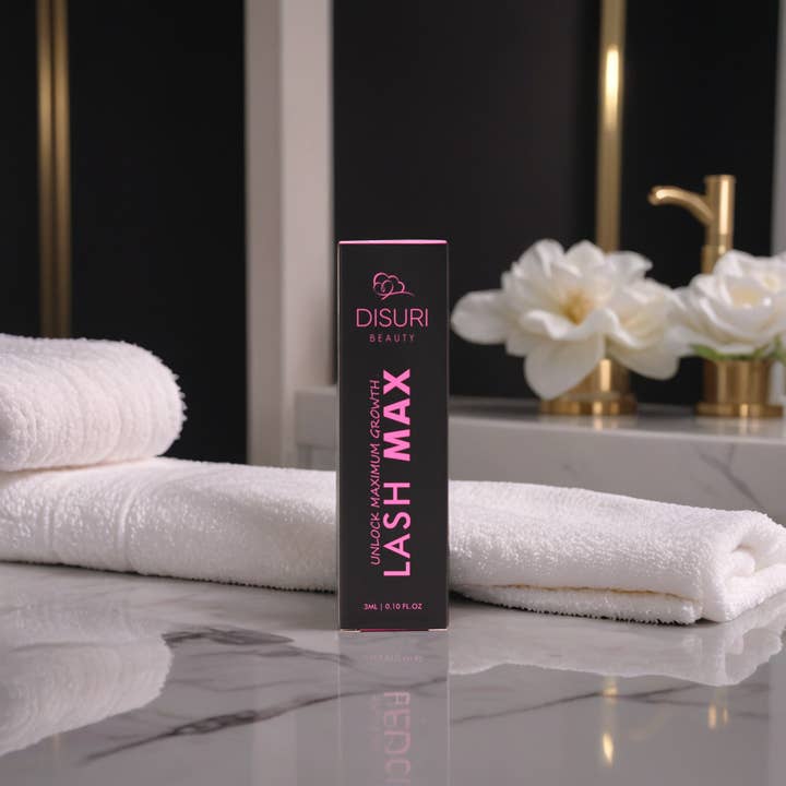 DISURI Beauty - Wholesale Eyelash/Brow Serum - Lash Max: Unlock Maximum Growth | Eyelash Enhancer Serum with Hyaluronic Acid