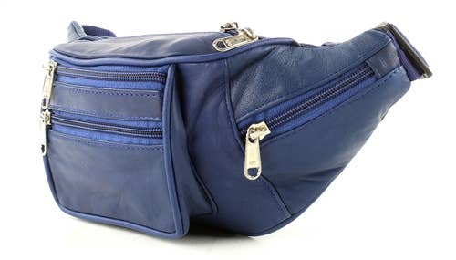 Leather Impressions Inc - Wholesale Belt Bag - Women's - Multi-Pocket Fanny Pack Style 5148