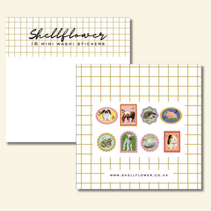 Shellflower – Adesivo por atacado – Autocolantes Flocos de Washi de Animais2