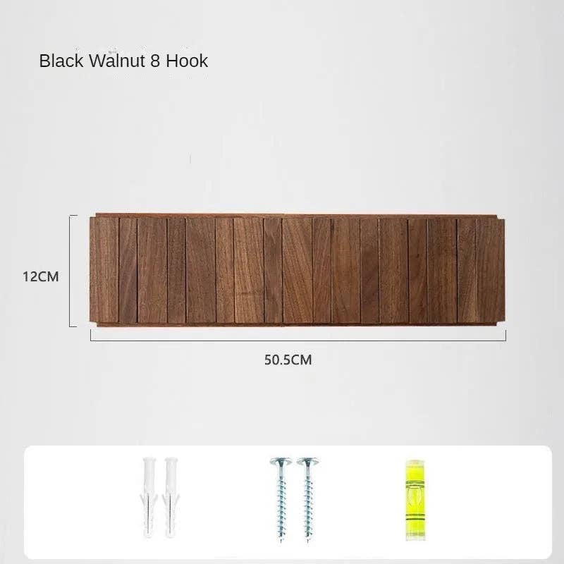 Kiyo Home - Wholesale Wall hook - Japandi Walnut Wood Wall Hanger | Wooden Coat Hanger14