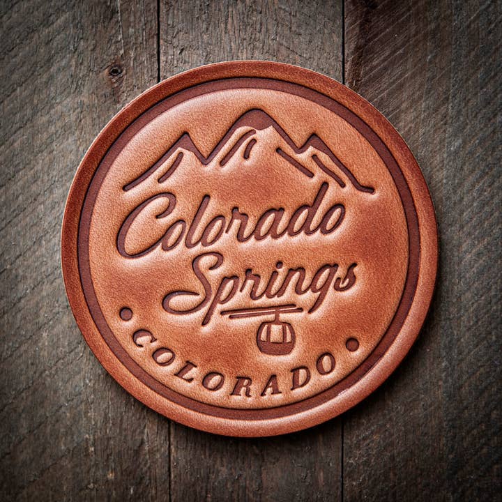 Sugarhouse Leather - Wholesale Coasters - Colorado Springs Leather Coaster