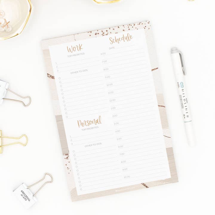bloom daily planners - Wholesale Notepad - Timed Work & Personal To Do List Pad11