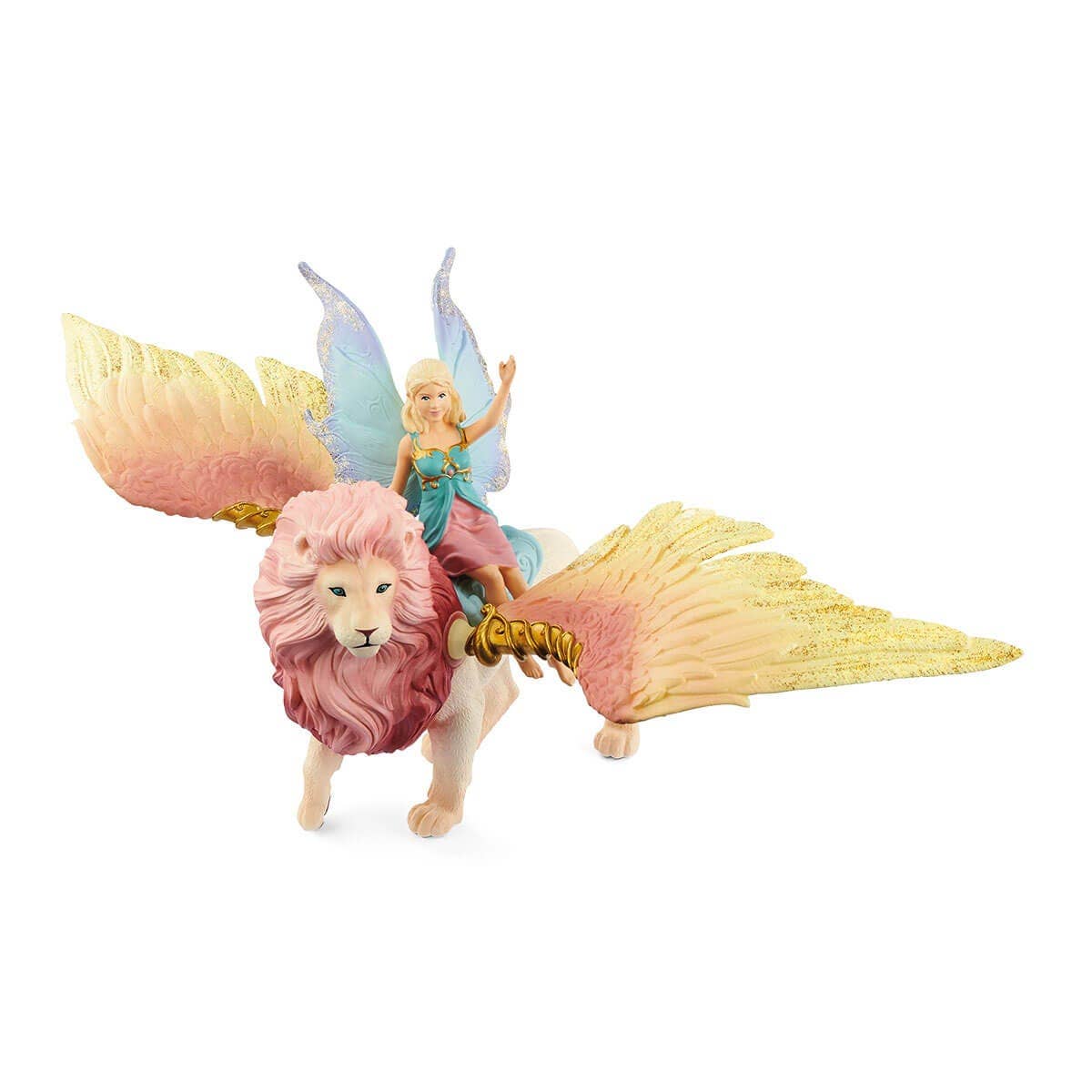Schleich - Wholesale Figurine Toy - Kids - Fairy In Flight On Winged Lion Fairy Toy Playset1