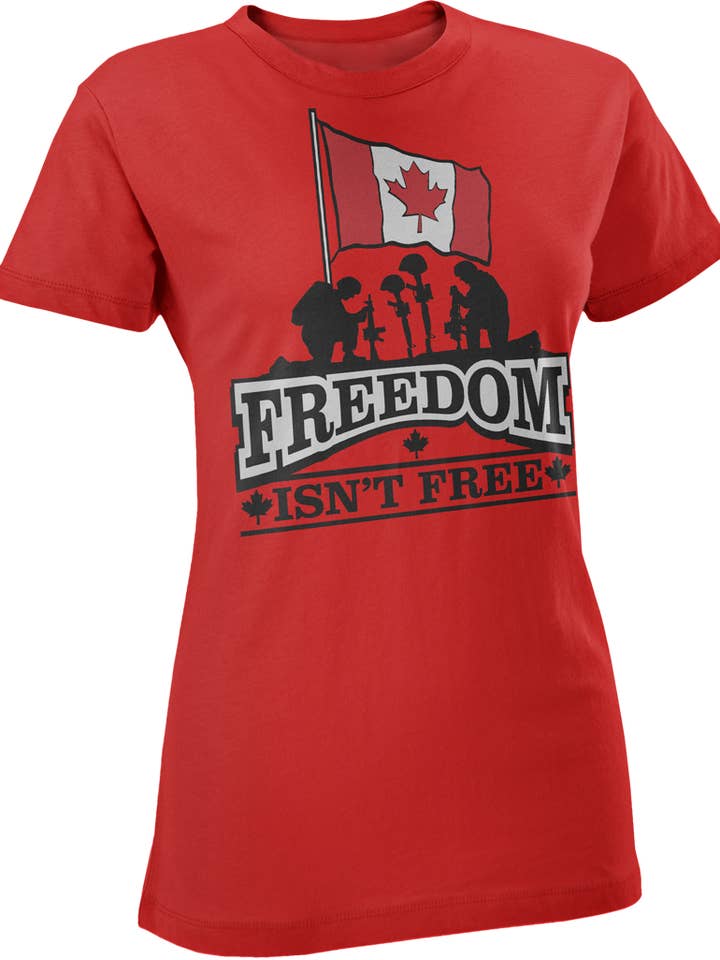 T-shirt Freedom Isn't Free pour femme pour la vente par Canada for Victory