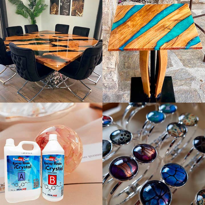 Resin Pro UK - Wholesale DIY Craft Kit - “ICRYSTAL”- Clear Epoxy Resin DIY - tables, resin art, etc3