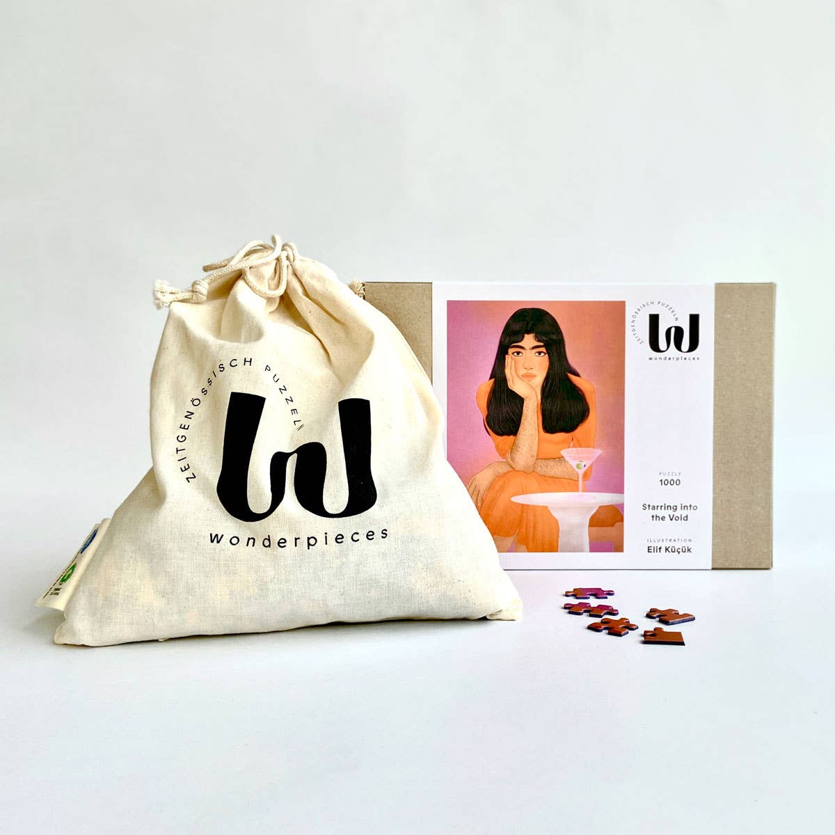 Wonderpieces - Wholesale Puzzel - Volwassene - Puzzel »Staring into the Void« | Illustratie Elif Küçük1