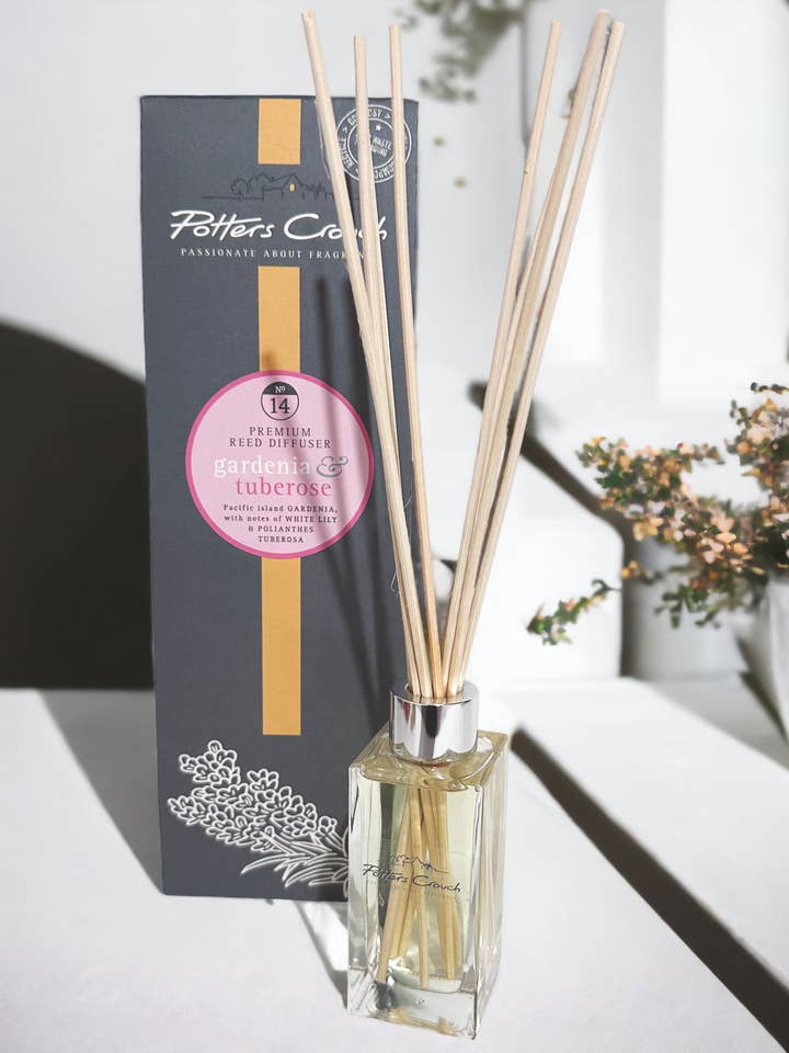Gardenia & Tuberose Diffuser for engroshandel hos Potters Crouch Candles