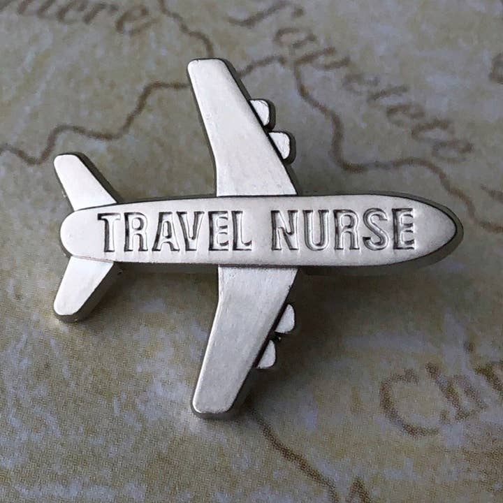 Travel Nurse Pin for wholesale by Rad Girl Creations
