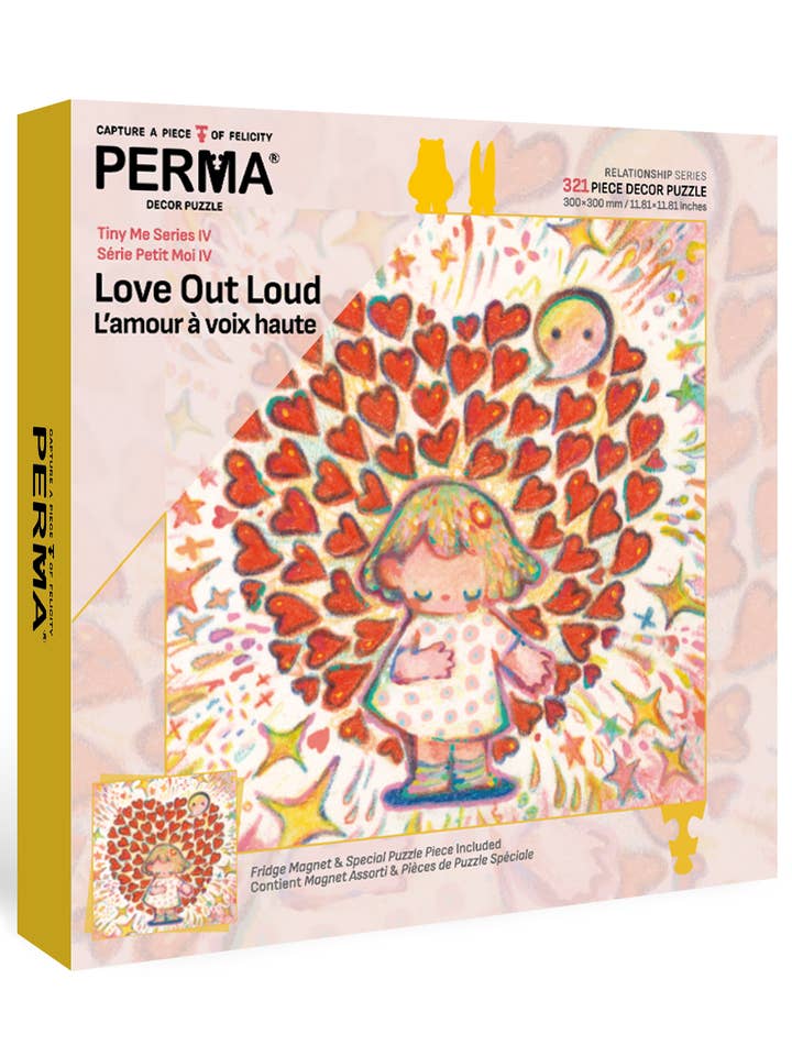 PERMA 321 brikker dekorpuslespil Tiny Me-serie IV Love Out Loud for engroshandel hos PERMA PUZZLE