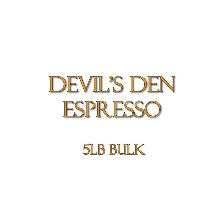 Devils Den Espresso Blend Coffee for wholesale by Morning Glory Coffee