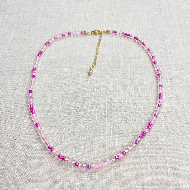 Ewelina Pas Jewelry - Wholesale Beaded/Pearl Necklace - Mixie/// Rouge Mixed Czech Glass Beaded Necklac5