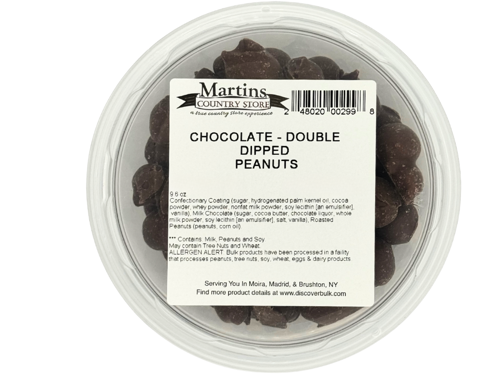 Martin's Country Store LLC - Wholesale Chocolate Covered Sweets - DOUBLE DIPPED MILK CHOCOLATE PEANUTS 9.6oz3
