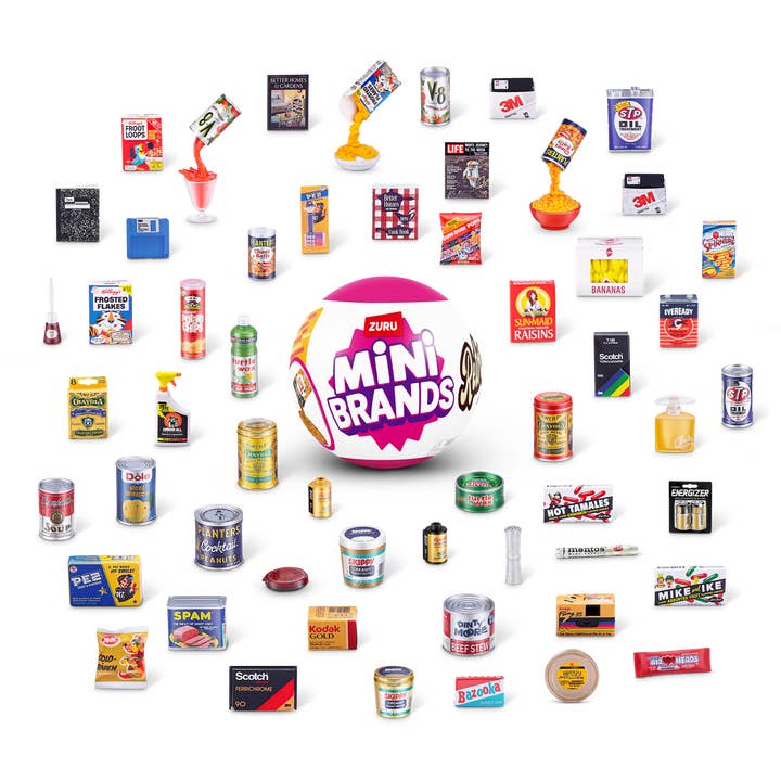 The Zoofy Group , LLC - Wholesale Toy Set - Kids - ZURU MINI BRANDS-RETRO GROCERY 13 PC PDQ