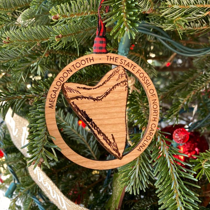 zoo&roo - Wholesale Ornament - Megalodon NC state fossil ornament4