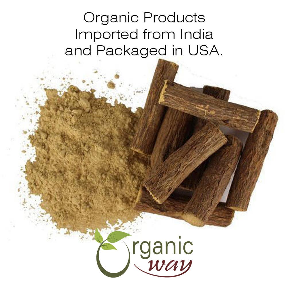 Organic Way LLC - Wholesale Kruiden - Zoethoutwortelpoeder (Glycyrrhiza Glabra) - Kruidenthee | Koosjer & USDA Gecertificeerd | Veganistisch, Non-GMO & Glutenvrij | Getest op Zware Metalen en Zuiverheid | 100% Rauw uit India6