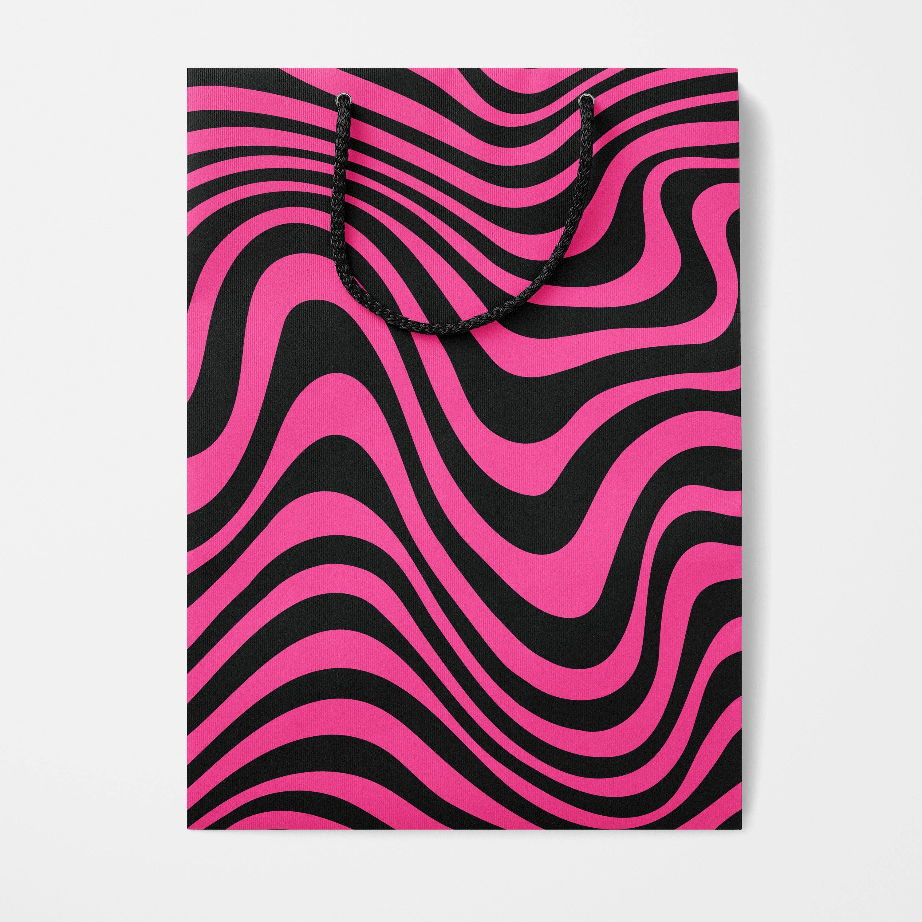 Rock'N Paper - Wholesale Gift Bag - Fuchsia Swirl Gift Bag1