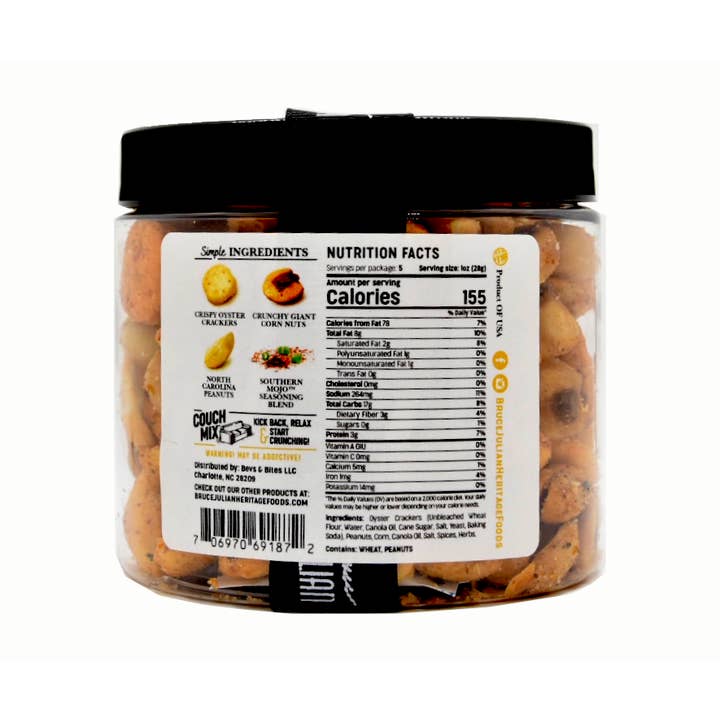 Bruce Julian Heritage Foods - Wholesale Trail Mix - Couch Mix® - 6.5-oz Jar