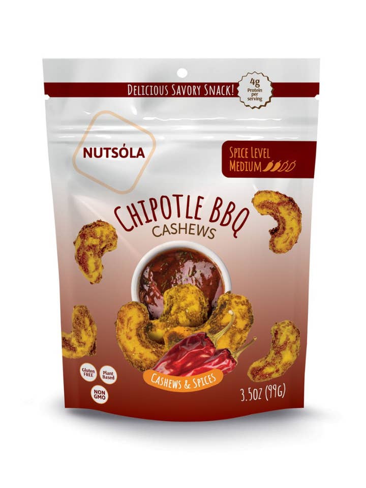 Chipotle BBQ Cashews for wholesale by NUTSÓLA