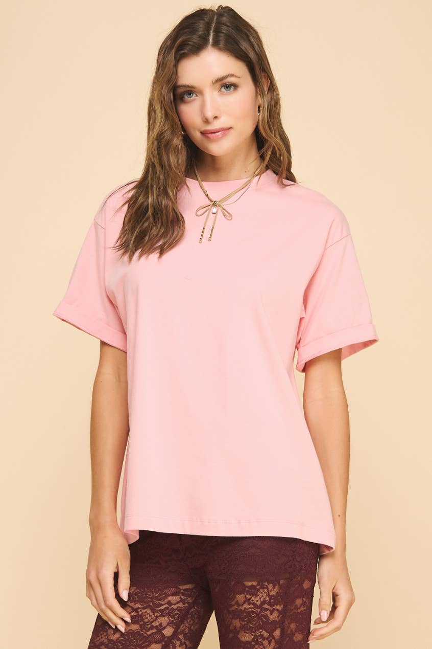 If She Loves – Großhandel T-Shirt – Damen – IST1058C Freund Baumwoll-T-Shirt Rot1