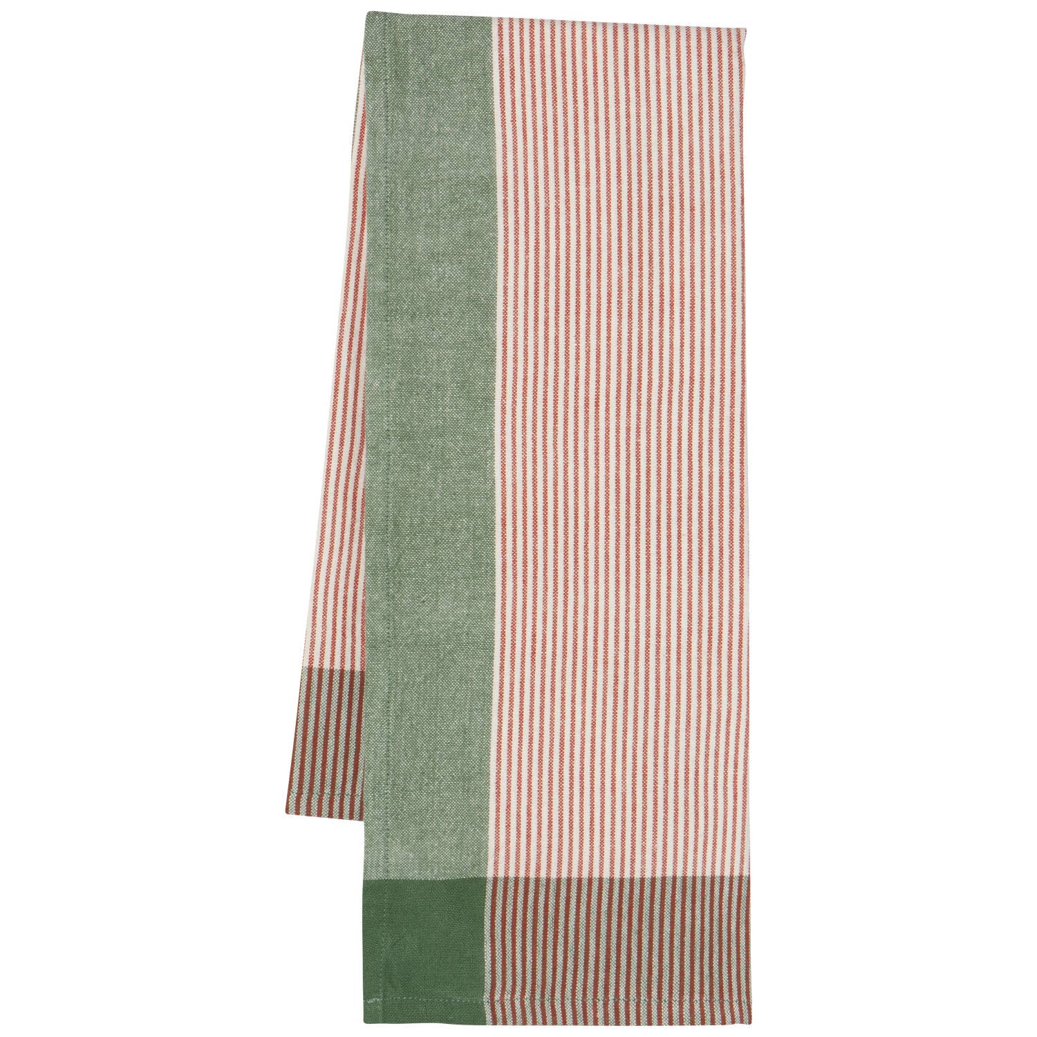 Danica Heirloom - Wholesale Tea Towel - Jade Green Array Stripe Dishtowel Set of 25