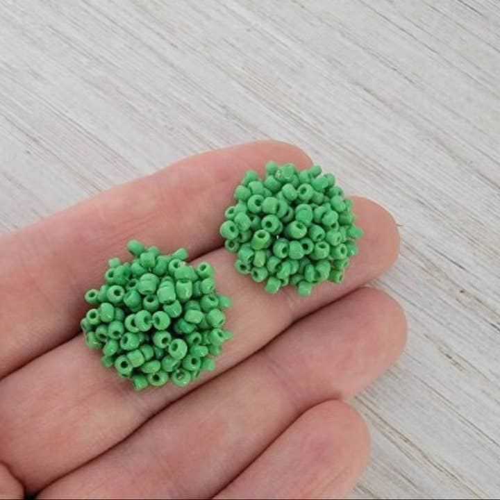 OBX Prep - Wholesale Dangle Earrings - Custom Team Bead Top Hand Painted Football Dangle Earrings6