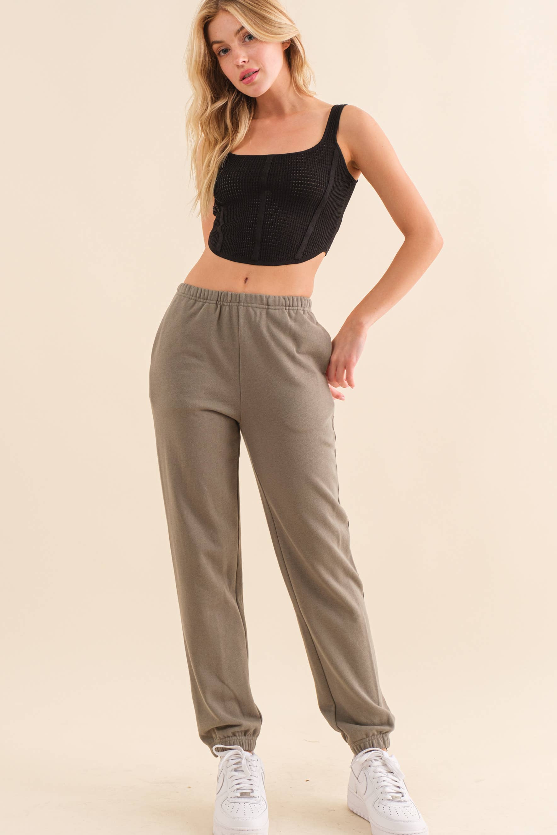 Hersy - Wholesale Athletic Sweatpants/Joggers - Women's - French Terry Jogger- HP0006A8