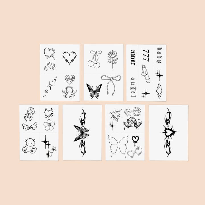 INKED by Dani - Wholesale Tijdelijke tattoo - She's All That tijdelijke tattoo set4