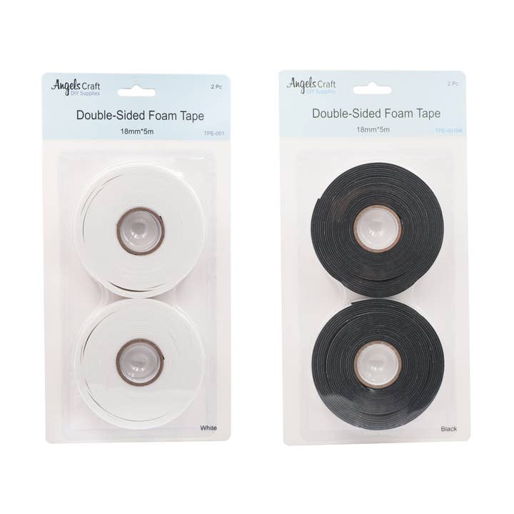 Large Double-sided Foam Tape, 2-ct (2 colors available) for wholesale by Angels Craft