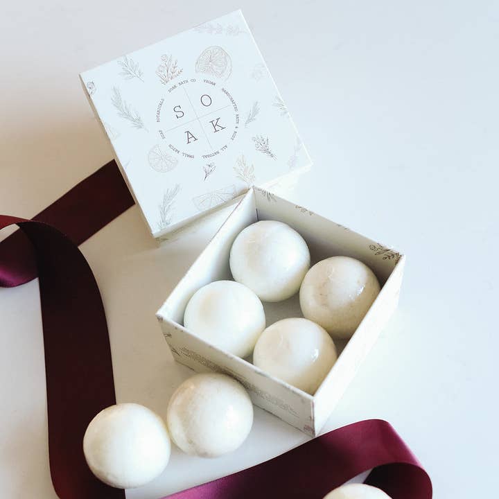Mini Bath Bomb Gift Box - Canadian Handmade for wholesale by SOAK Bath Co