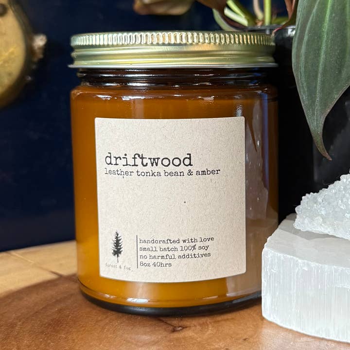 8oz Håndhældt Soja Lille Batch Lys-Drivtømmer for engroshandel hos forest & fog