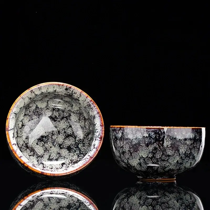 Otterware – wholesale Coffee/tea cup – Handmade Artisanal Tenmoku Glaze Tasting Cup (Single)34