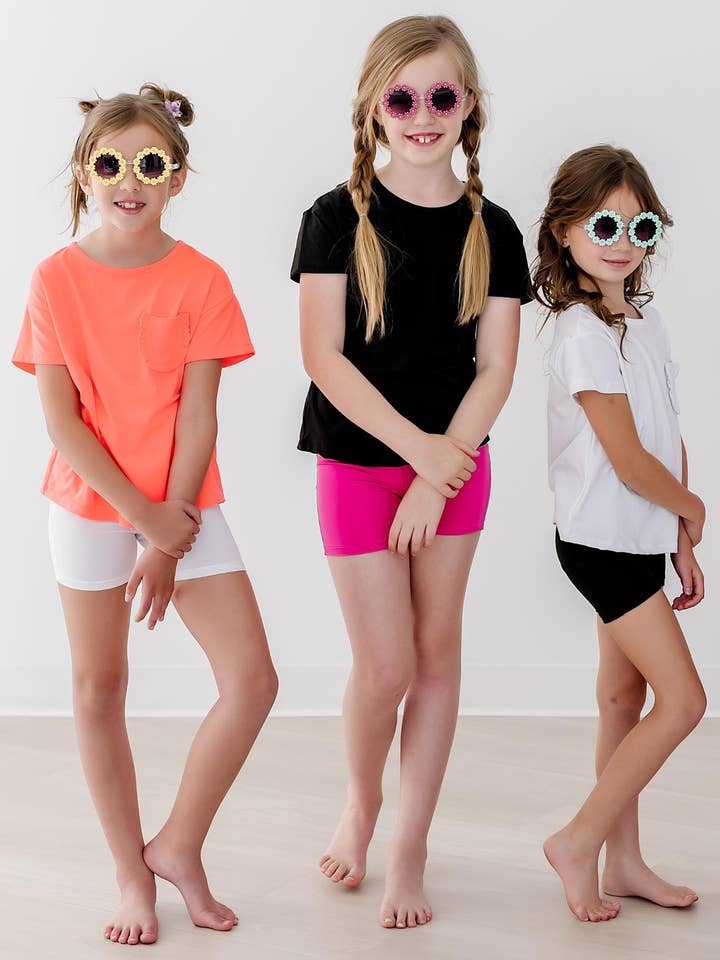 Mila & Rose - Wholesale Shorts - Kids - White Twirl Shorts2