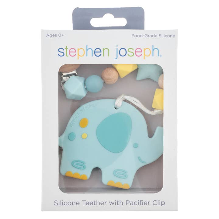 Stephen Joseph Gifts - Wholesale Teether (not clip-on) – Baby - Silicone Teether with Pacifier Clip6