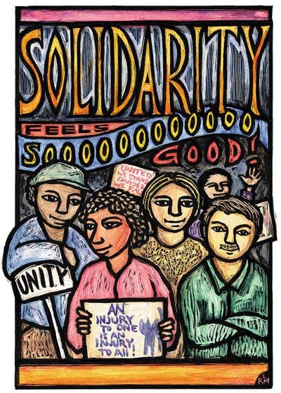 Ricardo Levins Morales Art Studio - Wholesale Stationery/Notecard Set - "Union Yes!" - Set of 12 Labor Movement Notecards6