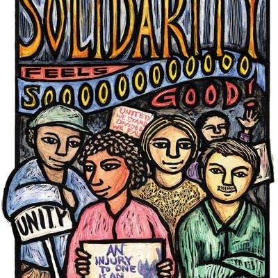 Ricardo Levins Morales Art Studio - Wholesale Stationery/Notecard Set - "Union Yes!" - Set of 12 Labor Movement Notecards6
