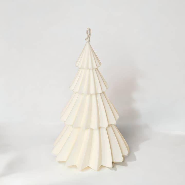 Swirl kerstboomkaars voor wholesale door ByUwaz