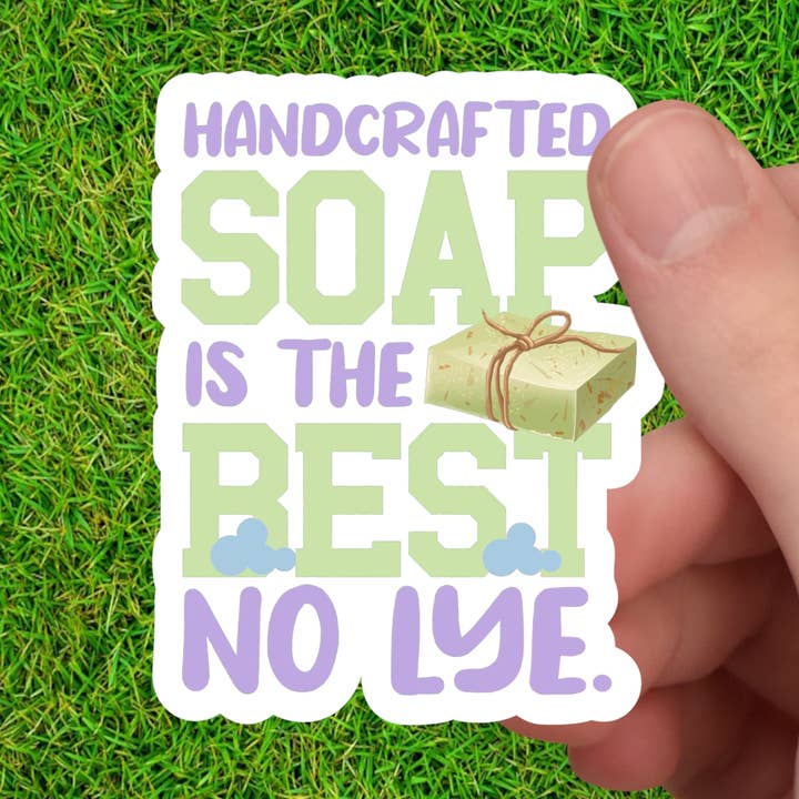 Le savon artisanal est le meilleur, autocollant sans lessive pour les fabricants de savon pour la vente par Dancing Dolphin Crafts