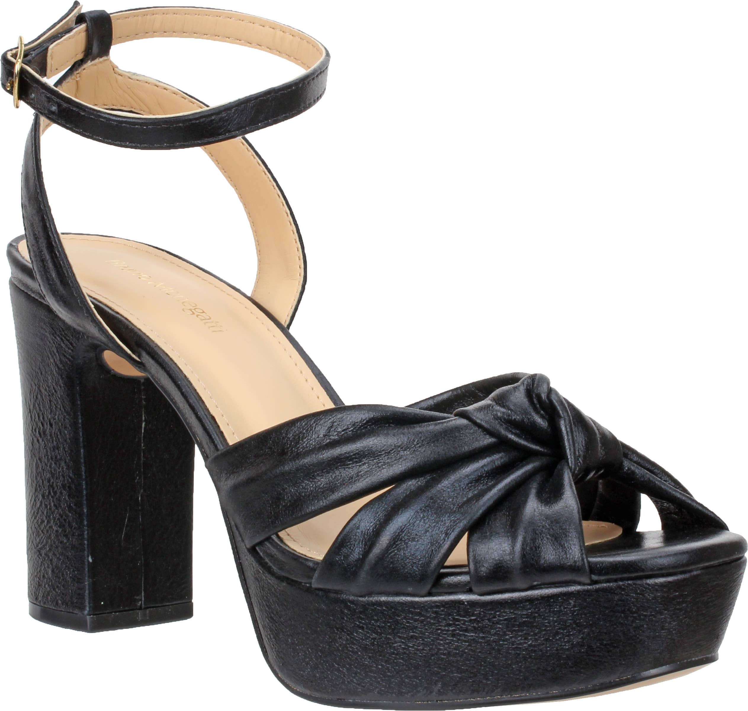Bruno Menegatti - Wholesale Platform Heels - Women's - Lauren - Leather Dress Sandal 498844
