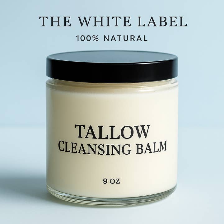 The White Label Unscented Facial Cleansing Balm (9oz) for wholesale by May's Naturals