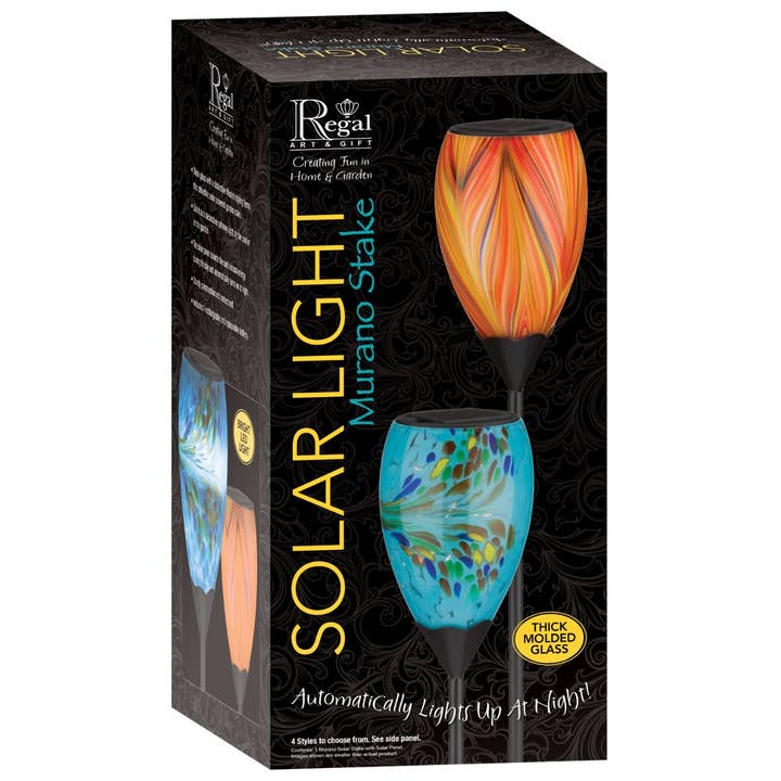 Murano Solar Stake - Amber for wholesale on Faire5