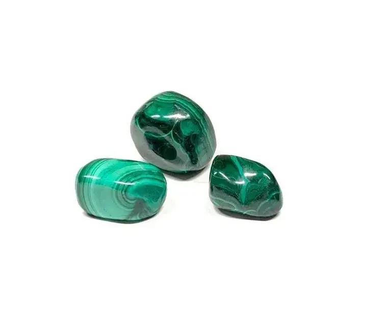 Mirabylis - Wholesale Spiritual Stone/Crystal - Malachite - Rolled Stone - 2 to 3 cm2