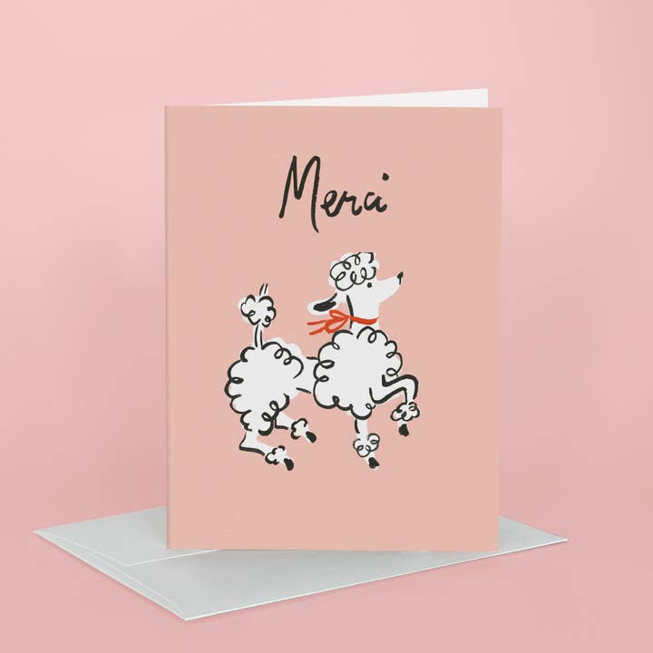 Idlewild Co. - Wholesale Thank You Card - Merci! Thank You Greeting Card